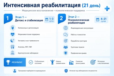 Реабилитация за 21 день в Тюльгане